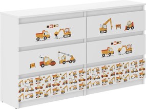 Wooden Toys Detská komoda R-140 STAVEBNÉ NÁMESTIE
