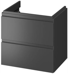 Cersanit Moduo, závesná umývadlová skrinka 60x45x57 cm, antracitová matná, S590-068-DSM