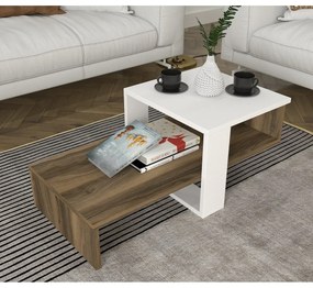 Konferenčný stolík Chain White and Walnut