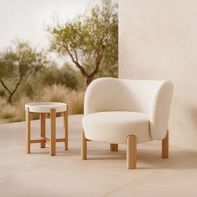 NATURE exteriérové kreslo beige