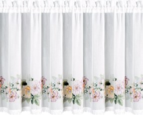 KRÁTKA ZÁCLONA NA PÁSKE FLOWERY 150X60 CM KVETY