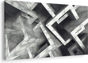 Abstraktný obraz kociek (90x60 cm)