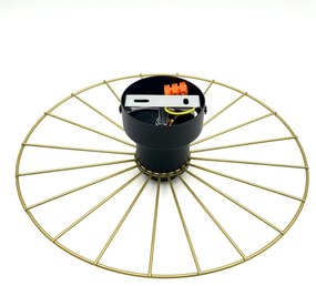 Nástenné svietidlo MONTANA 1xE27/15W/230V pr. 30 cm zlatá