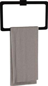 Rea Oste, prsteňový kúpeľňový vešiak na uterák, čierna matná, REA-88071