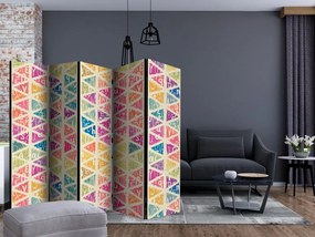 Artgeist Paraván - Letters nad Triangles [Room Dividers]