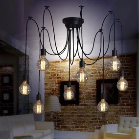 Dekorstudio Retro stropná lampa Spider 10