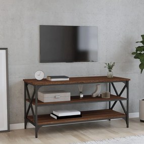 vidaXL TV skrinka hnedý dub 100x40x50 cm spracované drevo
