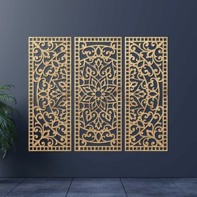 SENTOP | Nástenná dekorácia trojdielny panel mandala  | SENTOP PR0514-A