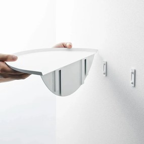 Biela kovová polica 40 cm Tower – YAMAZAKI