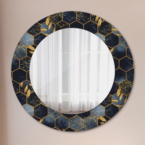 Šesťuholník Okrúhle dekoračné zrkadlo