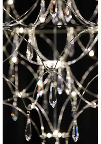 LED závesné svietidlo v striebornej farbe ø 80 cm Efesos – Markslöjd