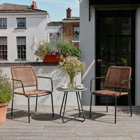 Oceľový okrúhly záhradný stolík ø 45 cm Jable – Bizzotto