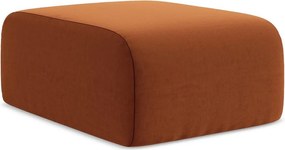 Zamatová podnožka v terakotovej farbe Lani – Makamii