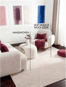 Slonovinový ručne tkaný koberec z materiálu buklé 120x170 cm Notting Hill Portobello – Ted Baker