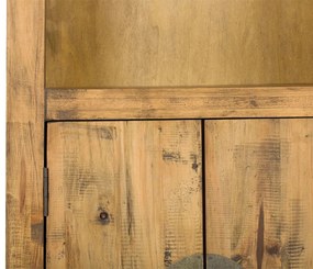 furniture-nabytek.cz - Masívna kúpeľňová skrinka Rangún z recyklovanej borovice, lakovaná, hnedá – 48×32×170 cm