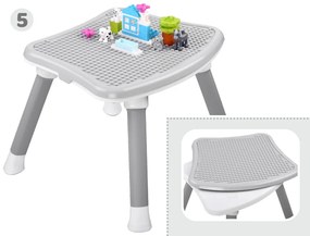 Stolička na kŕmenie set 6v1 ZA4142 - sivá