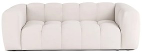 Krémová zamatová pohovka 225 cm Cube – Bonami Selection
