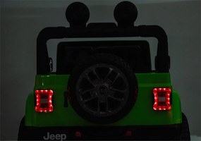 LEAN CARS Batéria pre vozidlá Jeep Rubicon 4x4 DK-JWR556 4x200W 24V zelená