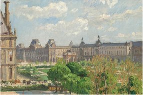 Obraz - Camille Pissarro, Place du Carrousel, Paris, reprodukcia (90x60 cm)