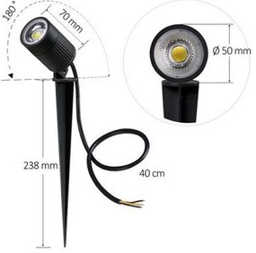 LED Vonkajšie svietidlo  LED/7W/85-264V IP67