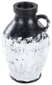 Terakota Dekoratívna váza 33 Biela MASSALIA Beliani