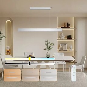 Brilagi - LED Stmiev. luster na lanku SLIMLINE LED/40W/230V 3000-6000K strieborná +DO