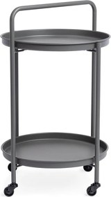 Oceľový servírovací stolík ø 44,5 cm Austin – Bizzotto