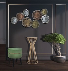 Odkladací stolík Stick Glam 100 cm zlatý