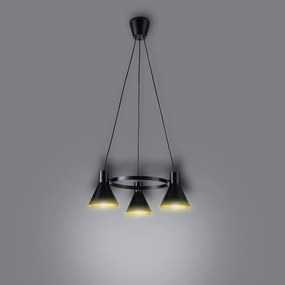 More Závesné svietidlo 3x40w E27 Čierna matná