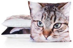 DETSKÁ DEKORAČNÁ OBLIEČKA NA VANKÚŠ ANIMAL67 45X45 CM VZOROVANÁ