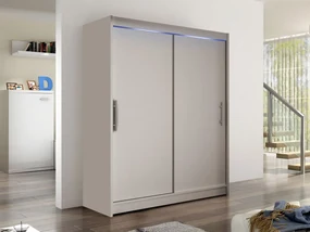 Skriňa Presto I, Farby: biela, Osvetlenie: osvetlenie LED RGB - farebné