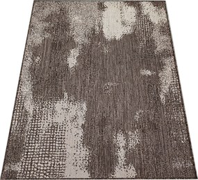 DY Hnedý obojstranný koberec z lana s abstraktným vzorom Zara 10 Rozmer: 200x290 cm