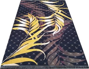 DY ČIERNY a ZLATÝ koberec 08 Rozmer: 60x100 cm