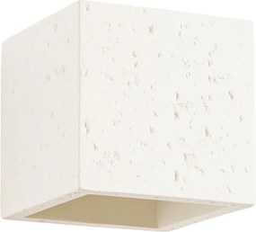 Nástenné svietidlo Quad, 1x béžové betónové tienidlo