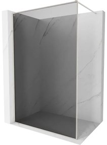 Mexen Kioto-XF, sprchová zástena s rámom 140 x 202 cm, 10mm šedé sklo, oceľový profil, 800-140-104-97-40-X