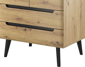 Šatníková skriňa Nordi, dub artisan
