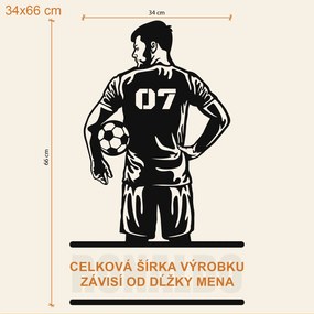 DUBLEZ | Futbalový darček pre chlapca - Obraz s menom