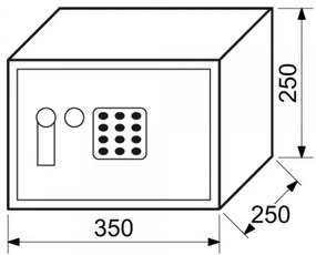Nábytkový sejf RS 25 II