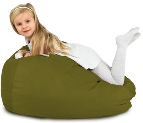 Plyšový sedací vak SAKO zelený