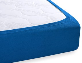 Detské froté napínacie prestieradlo do postieľky FR-016 Modré 70 x 140 x 10 cm - do postieľky