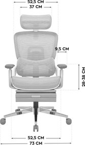 Kancelárska stolička Expert 9.3 Grey