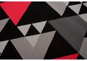 Kusový koberec PP Rico čiernočervený 220x300cm