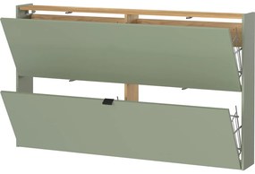 Zeleno-sivá výklopná skrinka na topánky Ameca – Germania