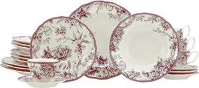 XXXLutz KOMBINOVANÝ SERVIS Adelaide Rot 20-dielne Creatable - Online Only bytové doplnky - 007768073603