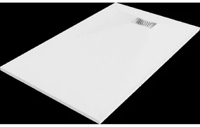 Mexen Hugo sprchový kout SMC 150 x 80 cm, biely, kryt inox - 42108015-X