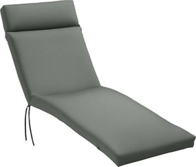 Outsunny Vankúš na ležadlo Záhradný Vankúš Polyester Tmavo Šedý 196 x 55 x 8 cm | Aosom