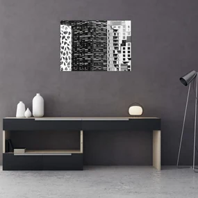 Obraz čiernobiele architektúry (70x50 cm)