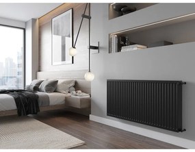 Mexen, Panelový radiátor Mexen C22 600 x 500 mm, bočné pripojenie, 826 W, čierny - W422-060-050-70