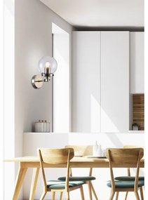 Nástenná lampa BALLET 1xE27/40W/230V matný chróm