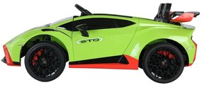 LEAN CARS Elektrická autíčko Lamborghini STO - Drift - zelené - 2x45W- BATÉRIA - 24V 4,5Ah - 2024